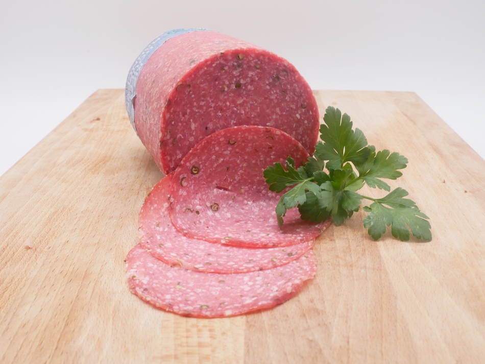 Kippensalami met peper