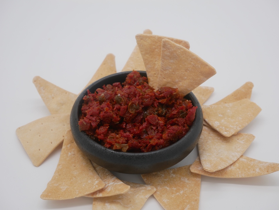 Tapenade van zongedroogde tomaten