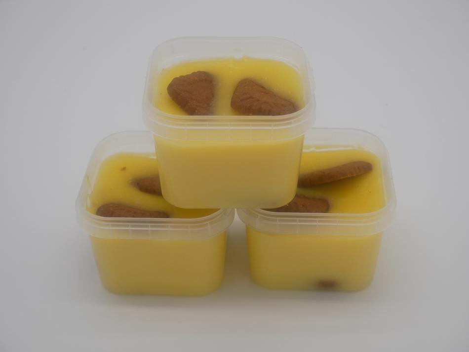 Vanillepudding met koekjes