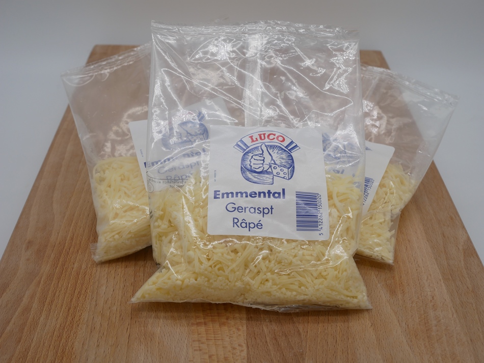 Gemalen gruyère zakjes 100 gr.